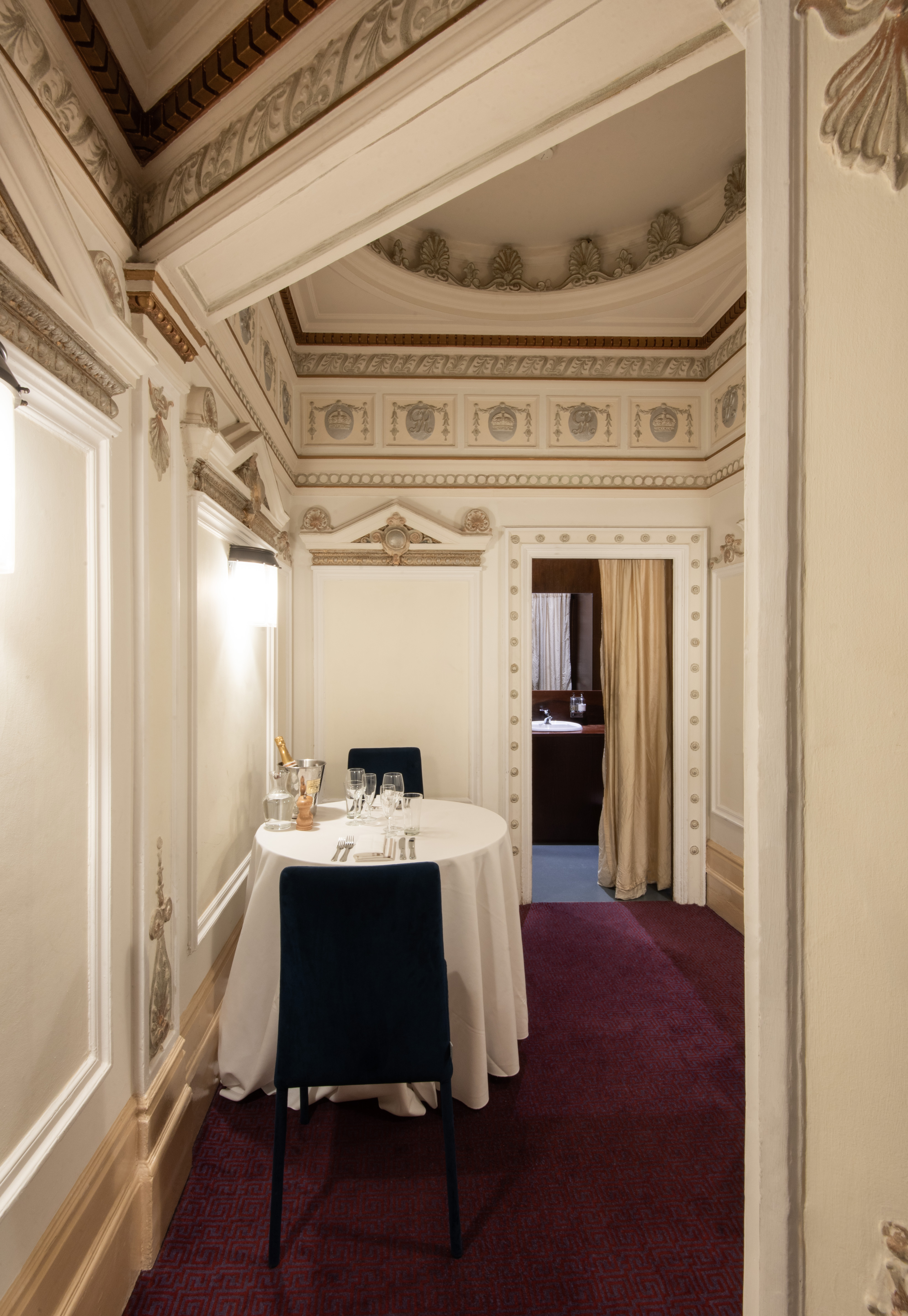 Elegant Harewood Room at London Coliseum, perfect for upscale meetings and events.