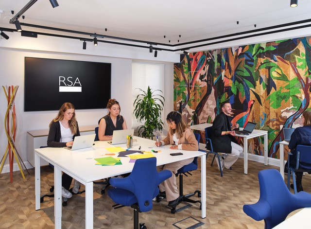 RSA House modern meeting breakout space design keywords