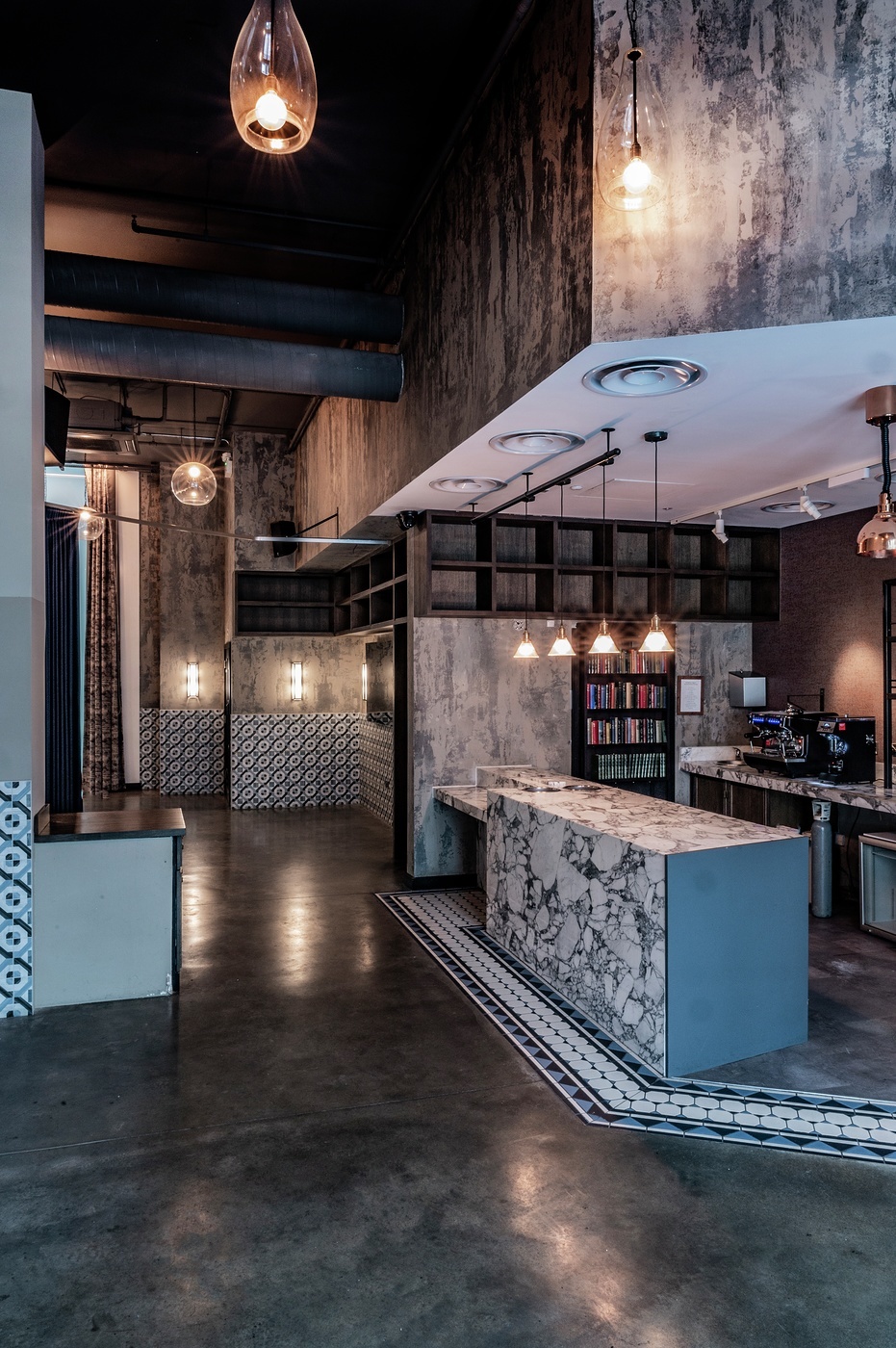 Private dining room at Bread Street Kitchen, modern design, ideal for events and meetings.