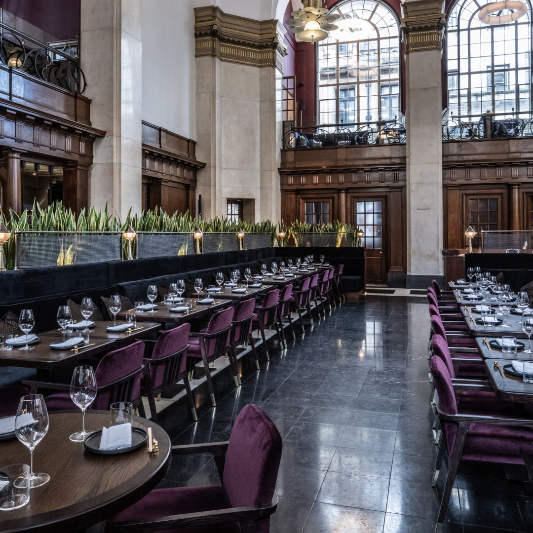 Elegant dining space at Lucky Cat, ideal for corporate events and private gatherings.