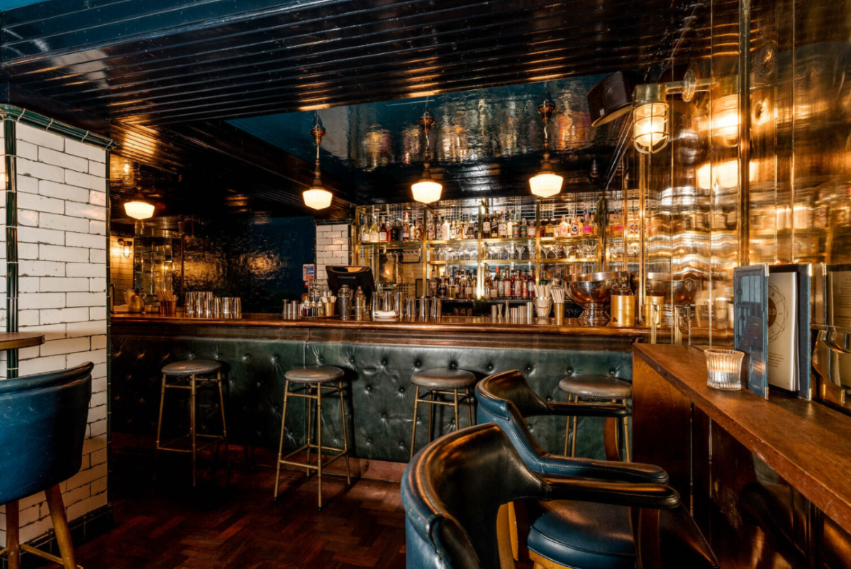 Stylish bar venue hire in Hawksmoor Spitalfields for intimate gatherings and networking events.
