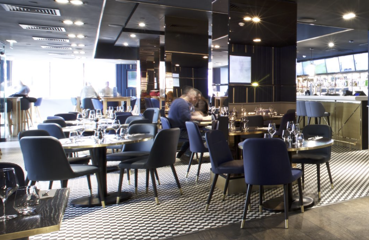 Private hire at Frankie's Sports Bar with modern decor for events and gatherings.