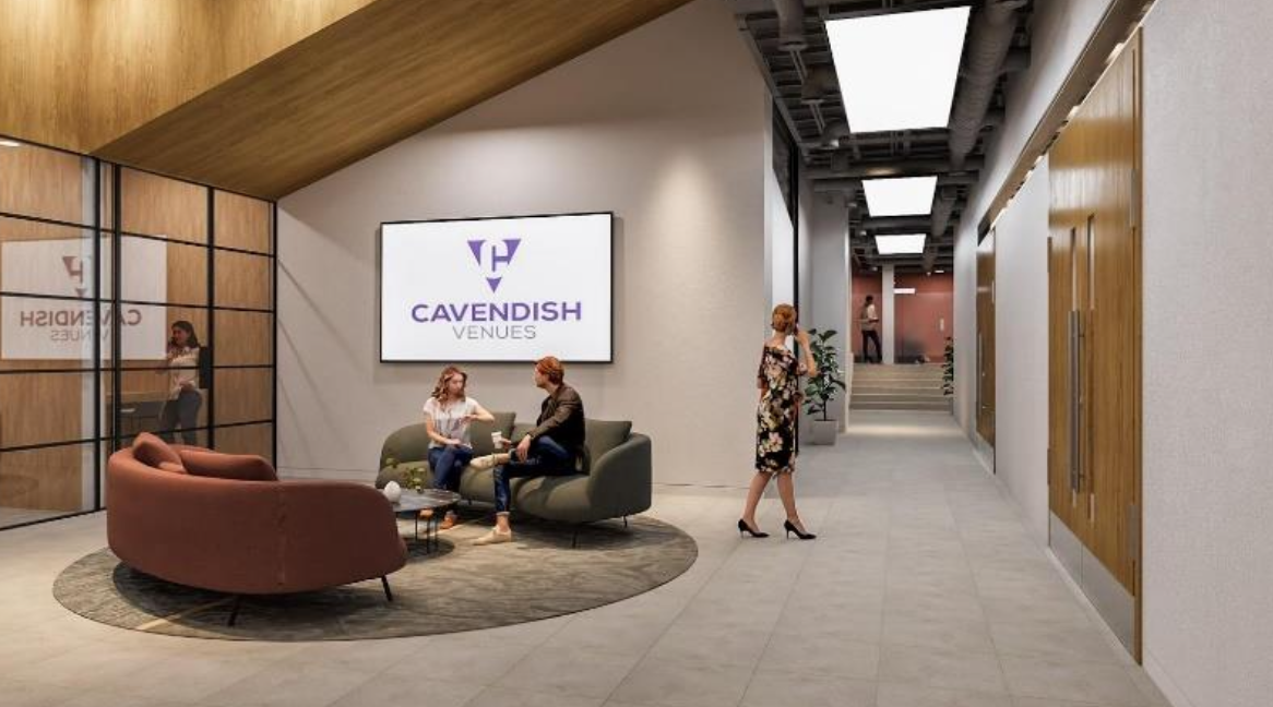 Modern lobby at Minster Forum, ideal for meetings and events with stylish seating.