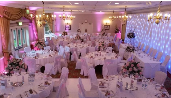 Elegant banquet hall at Thundridge, perfect for weddings and formal events.