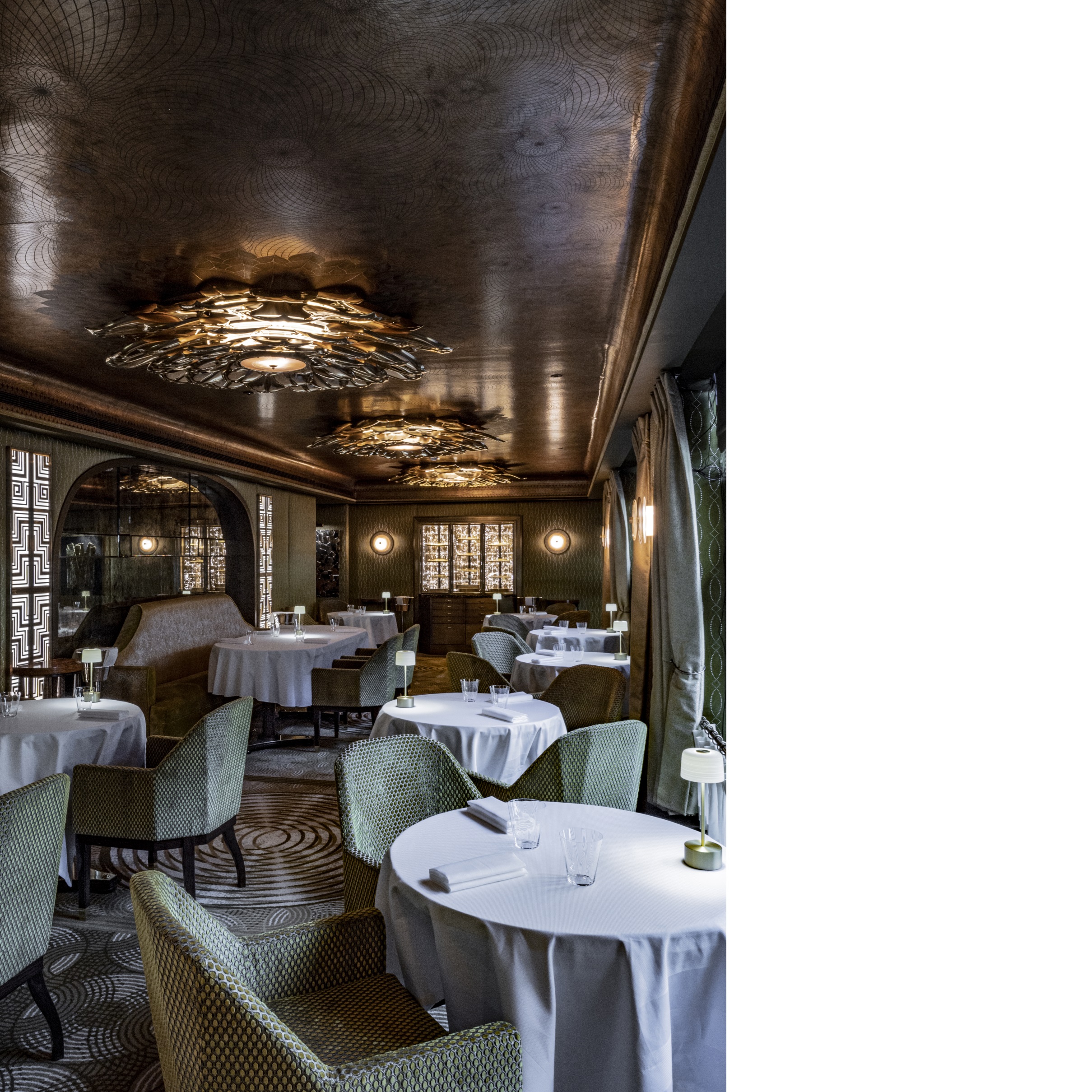 Elegant dining space by Gordon Ramsay, perfect for upscale events and corporate dinners.