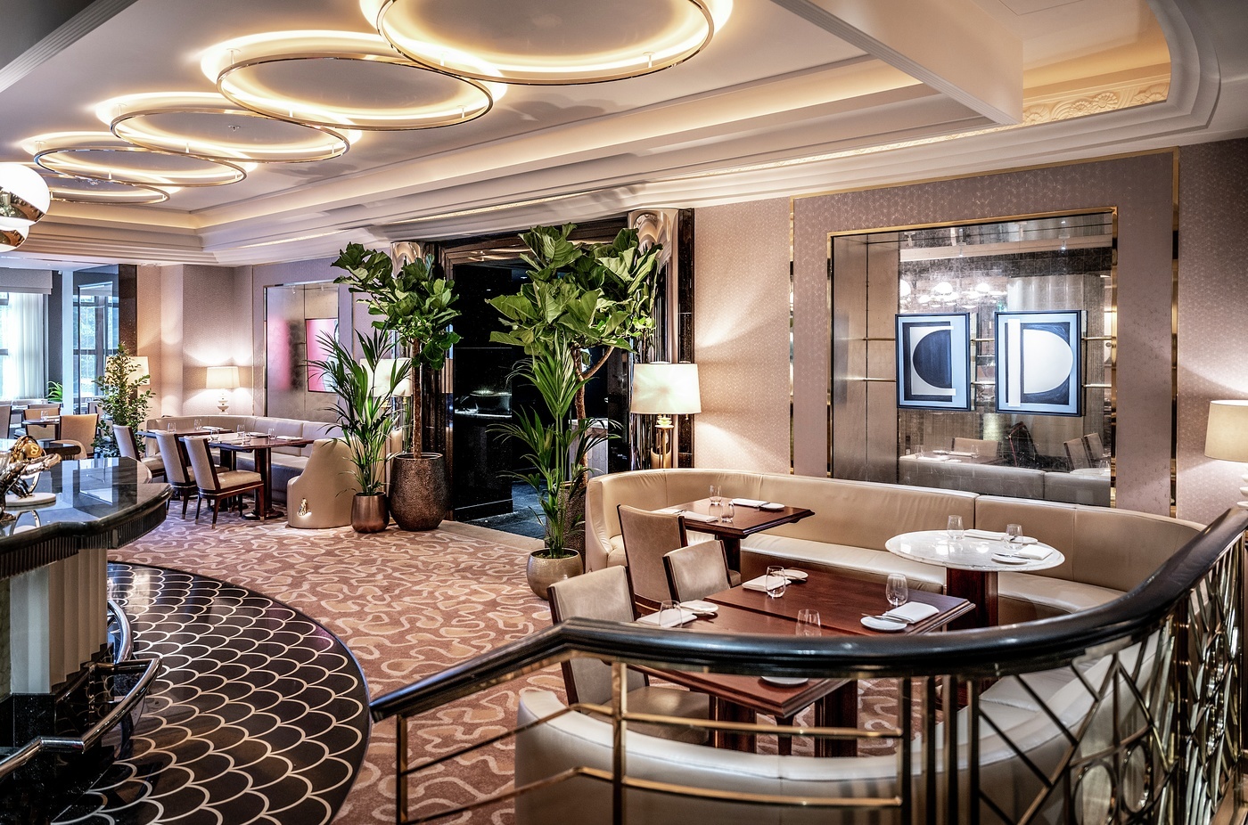 Exclusive Hire at The River Restaurant: elegant dining space for upscale events and meetings.