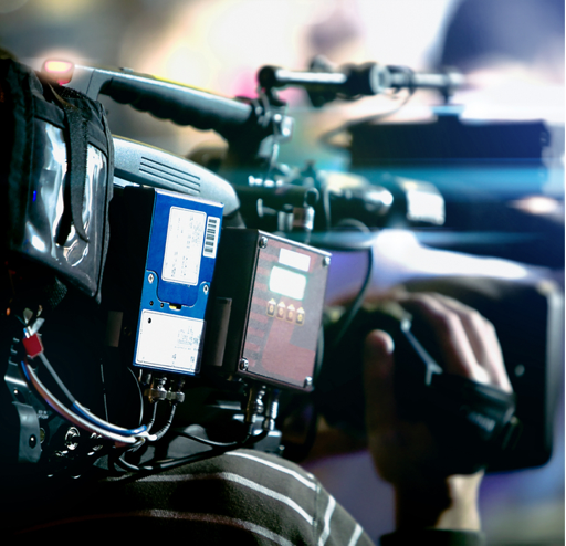 Filming in OXO2 with advanced audio-visual equipment for high-quality events.