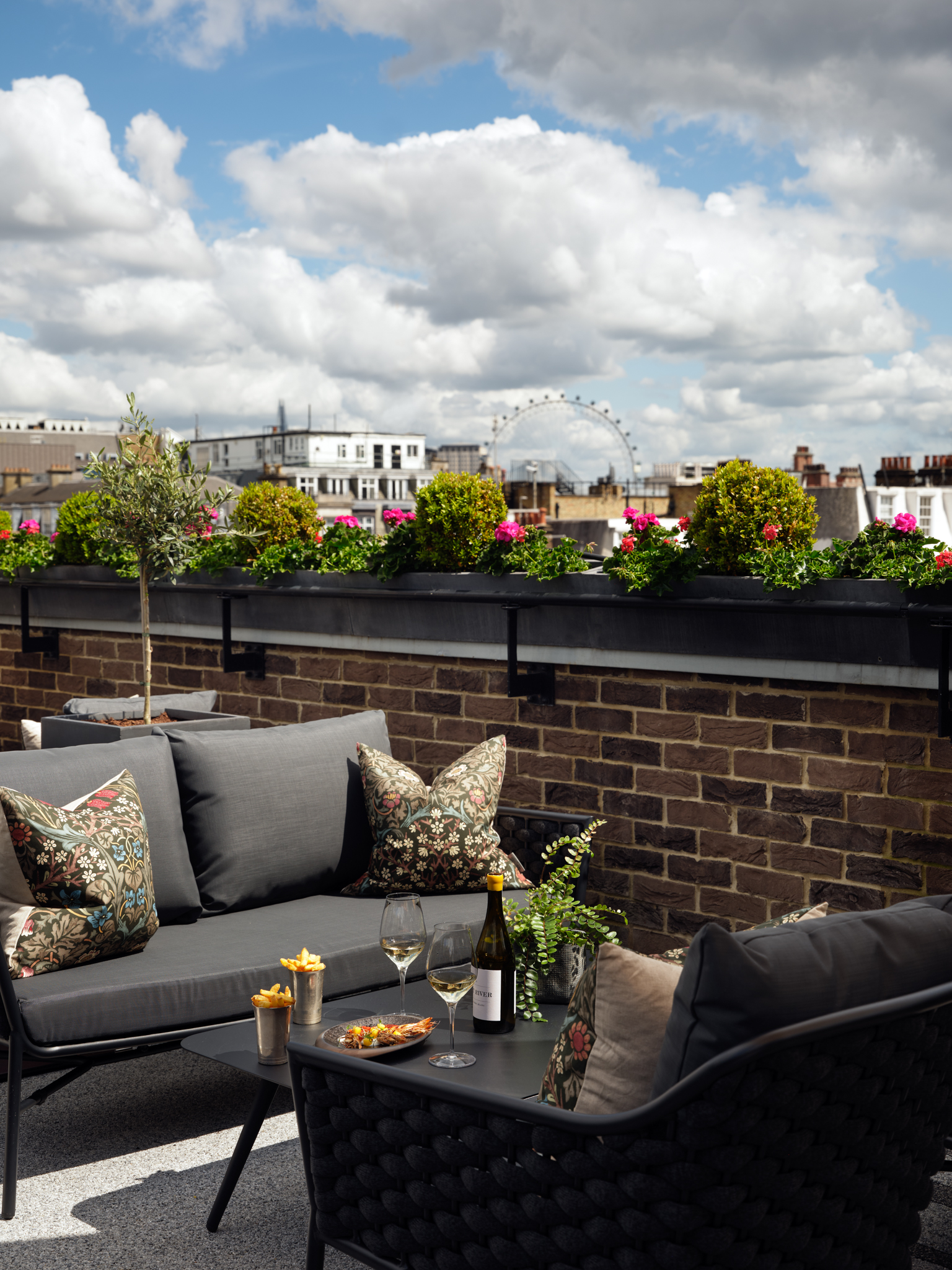 Stylish rooftop venue at Stafford Park Suite, perfect for upscale events and gatherings.