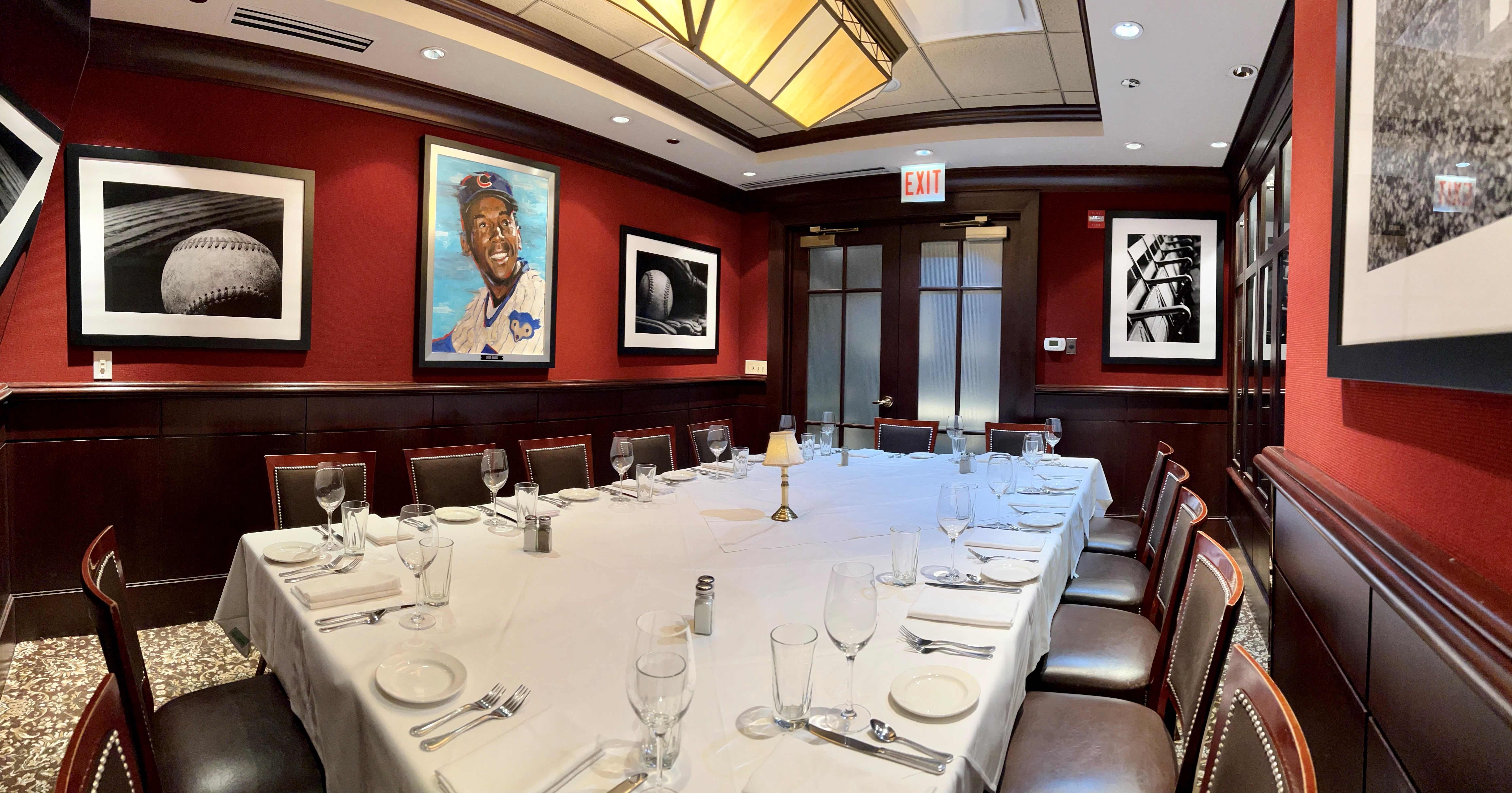 Elegant private dining room at The Capital Grille Chicago, ideal for corporate events.