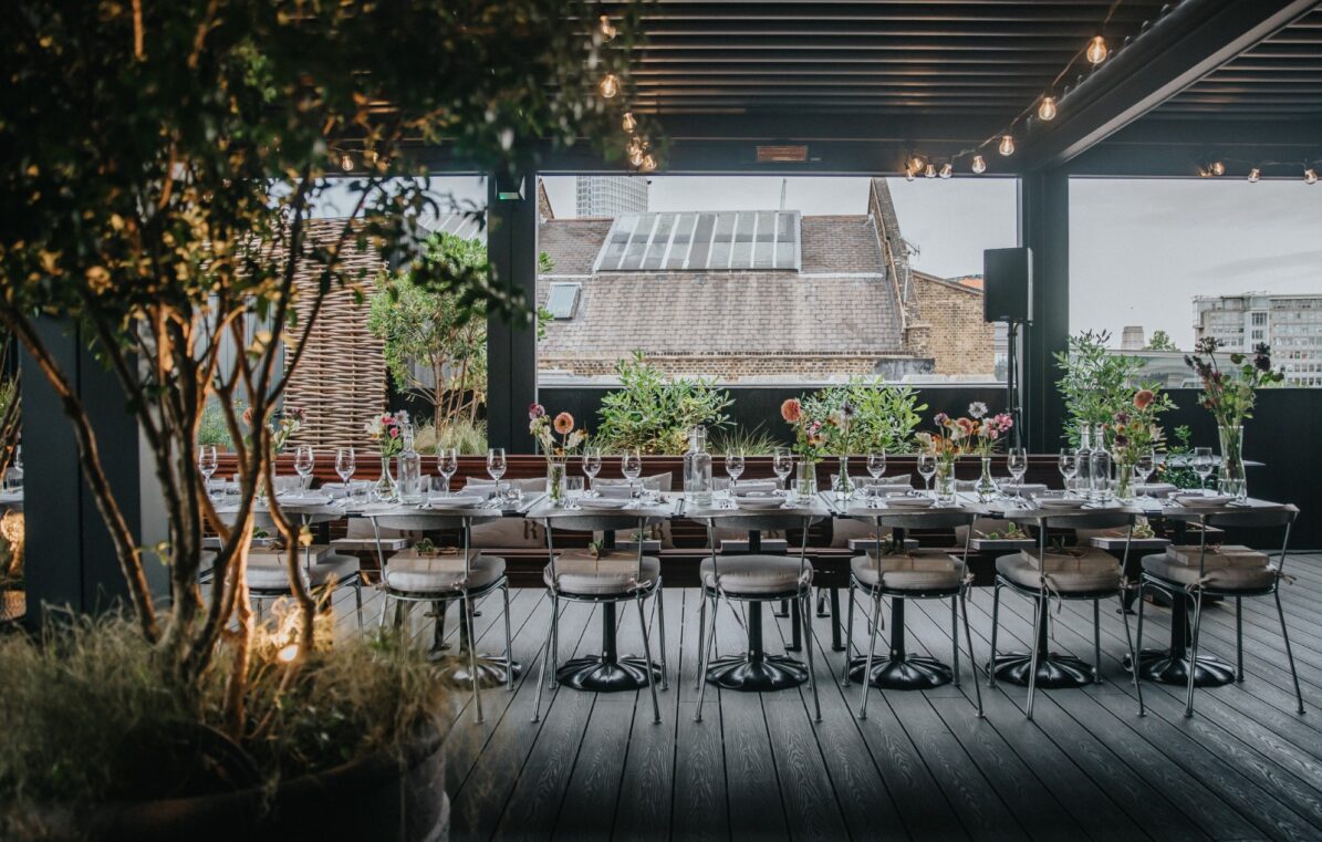 Elegant dining space at The Pergola, ideal for intimate events and corporate gatherings.