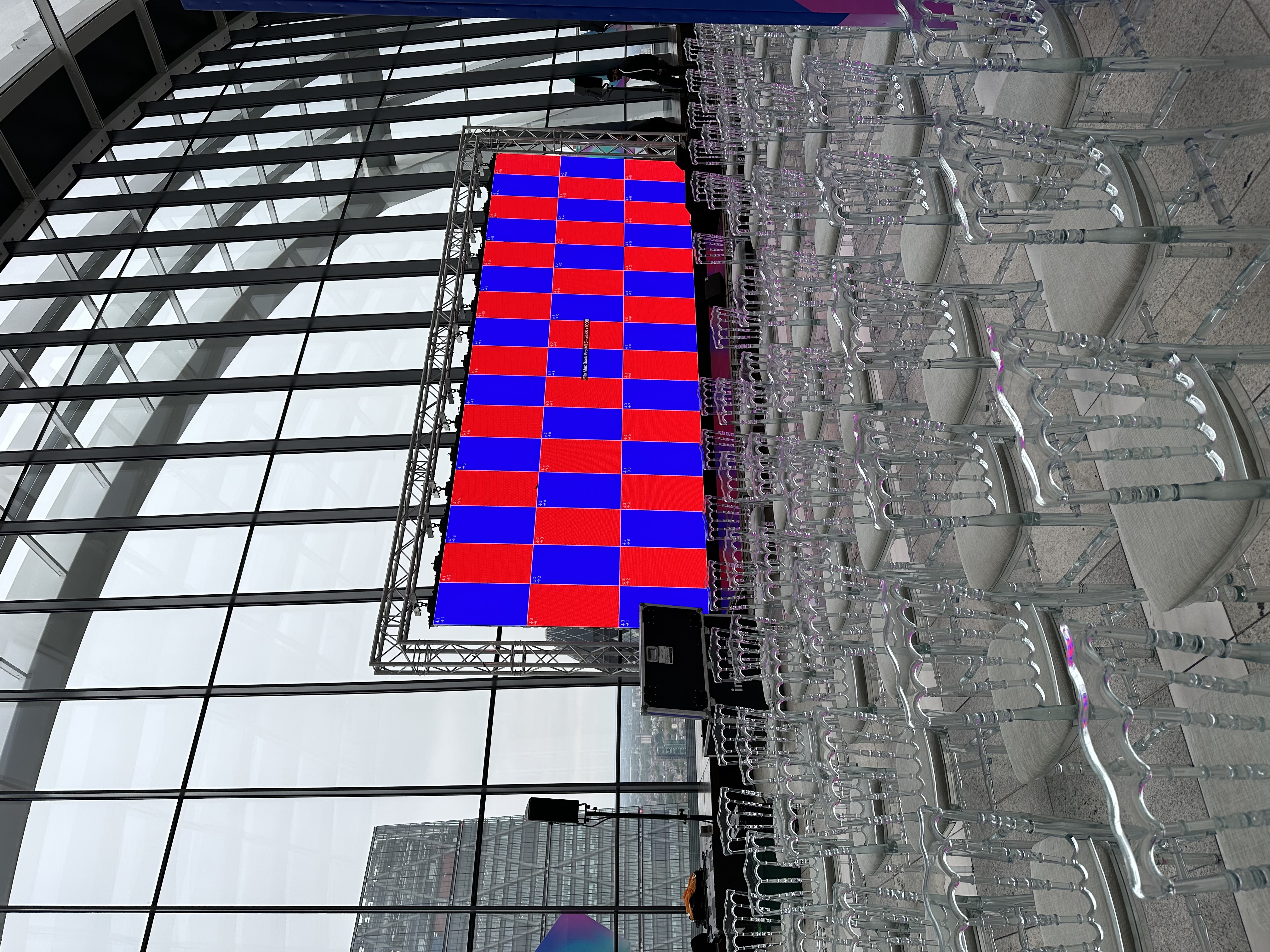 Sky Garden stage, LED screen, corporate event, launch