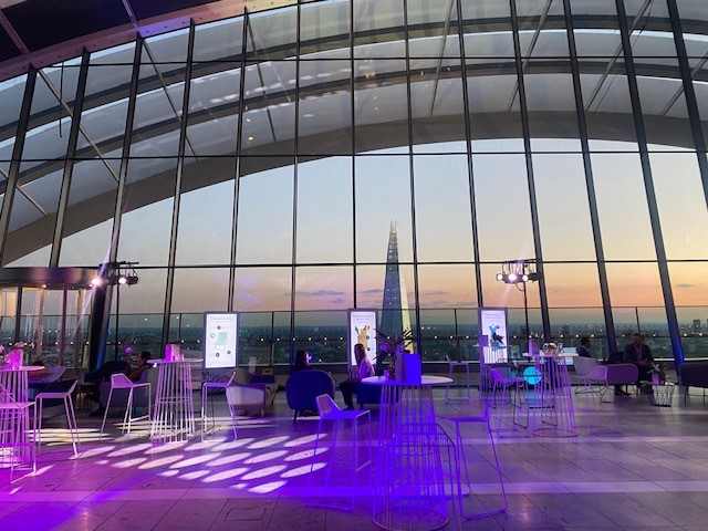 Sky Garden London event space with skyline view, ideal for corporate gatherings.