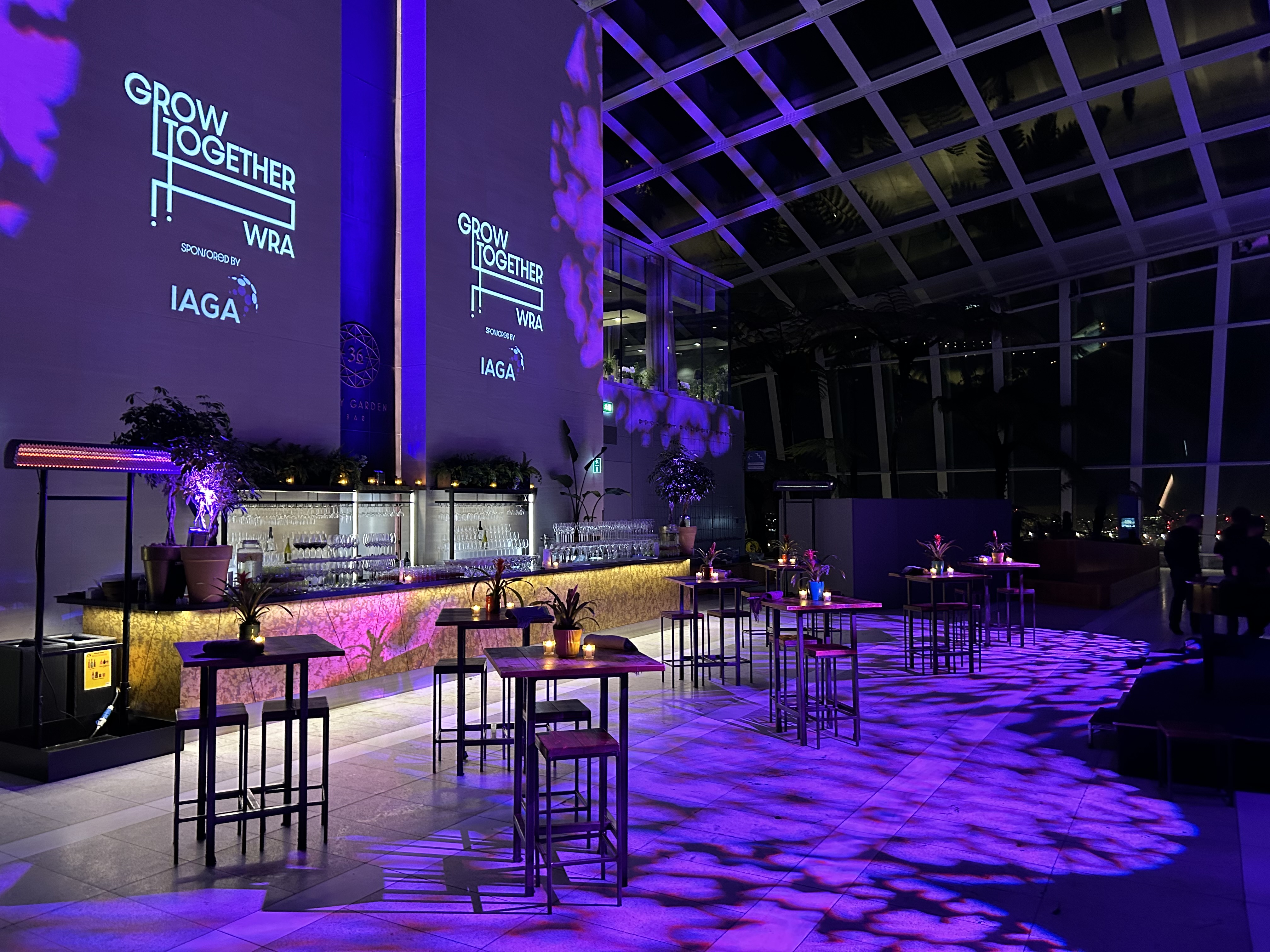 City Garden in Sky Garden London, modern event space for networking and collaboration.