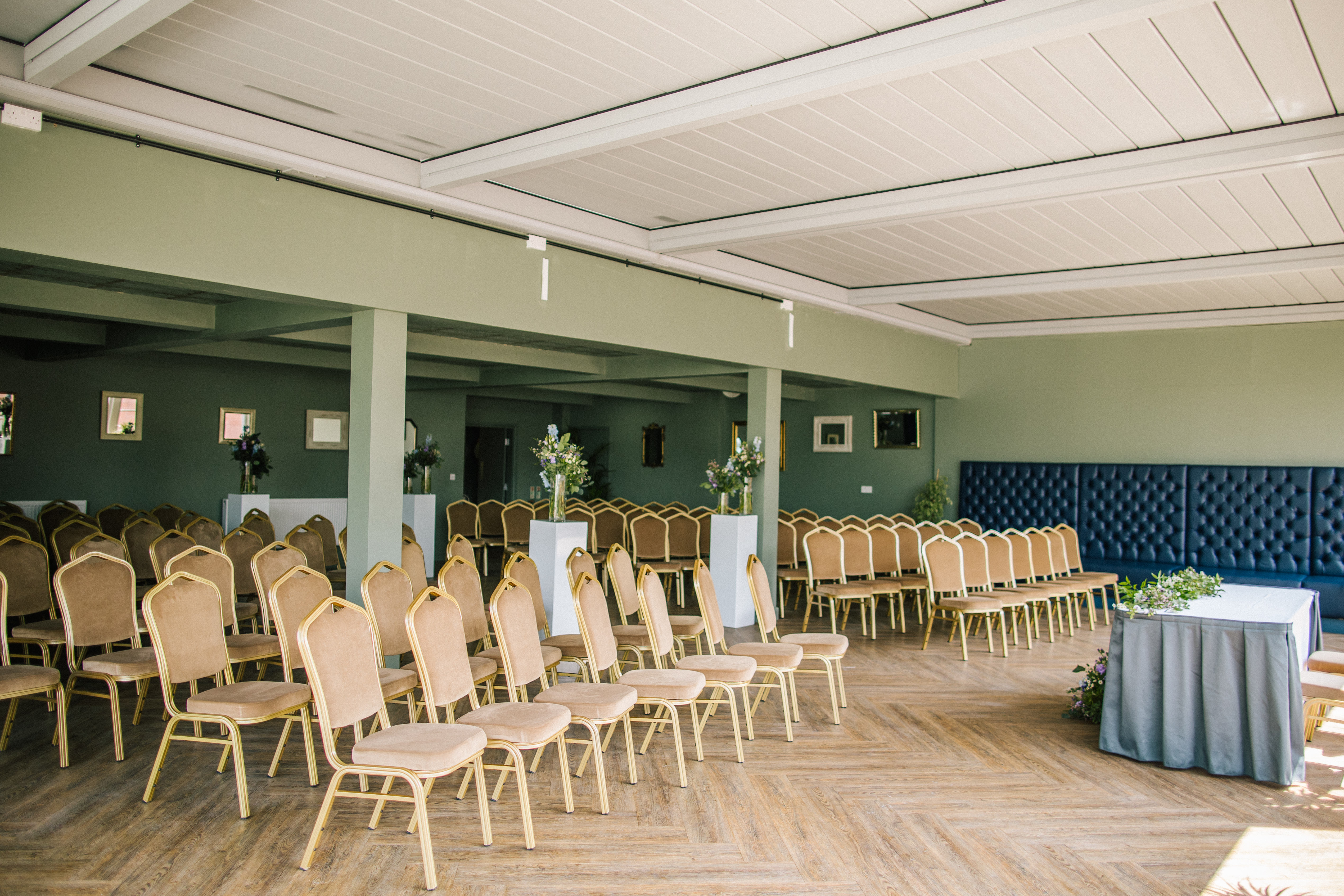 Elegant event space in Manchester Hall, perfect for conferences and ceremonies.
