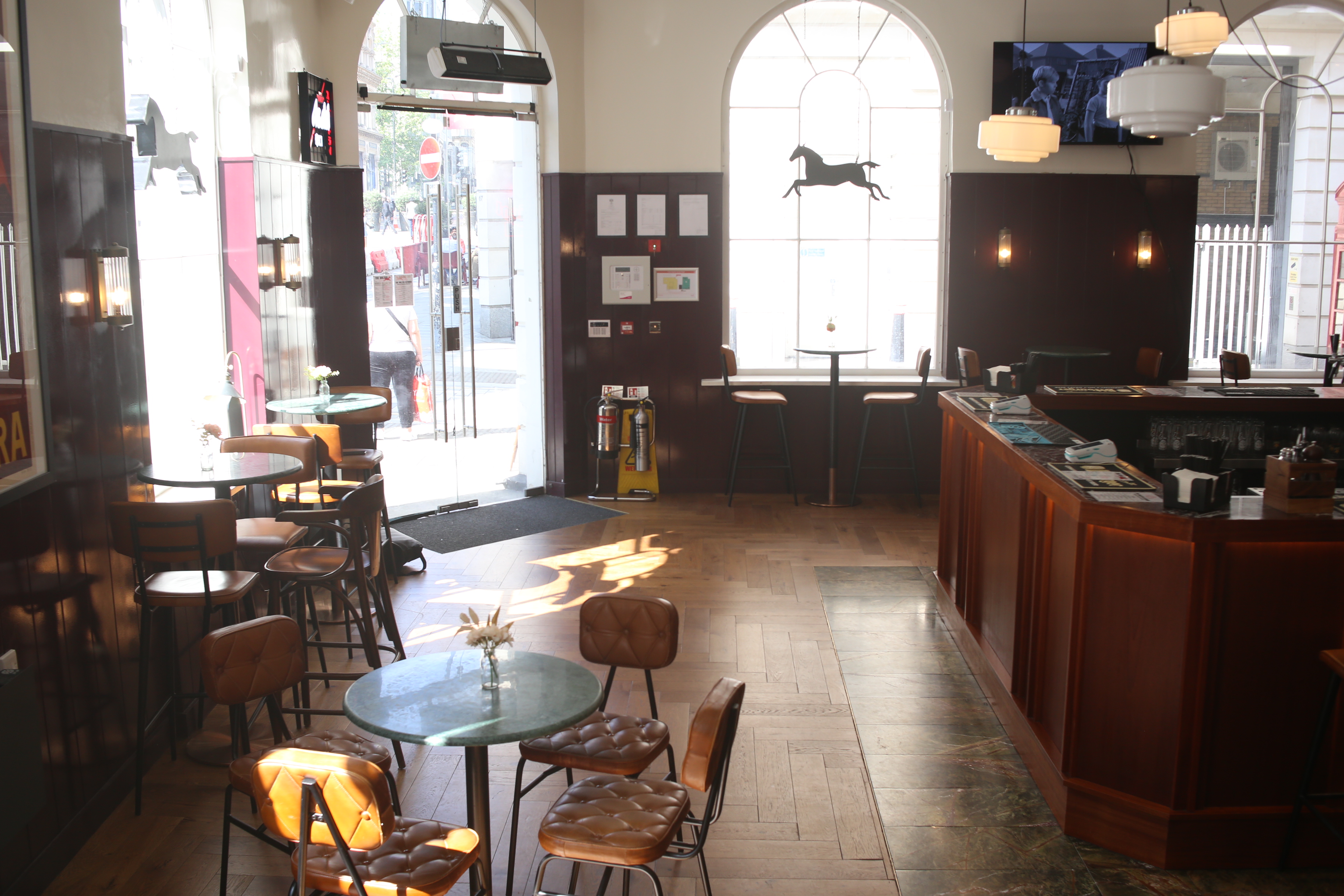 Modern venue with cozy seating, perfect for networking events and casual meetings.