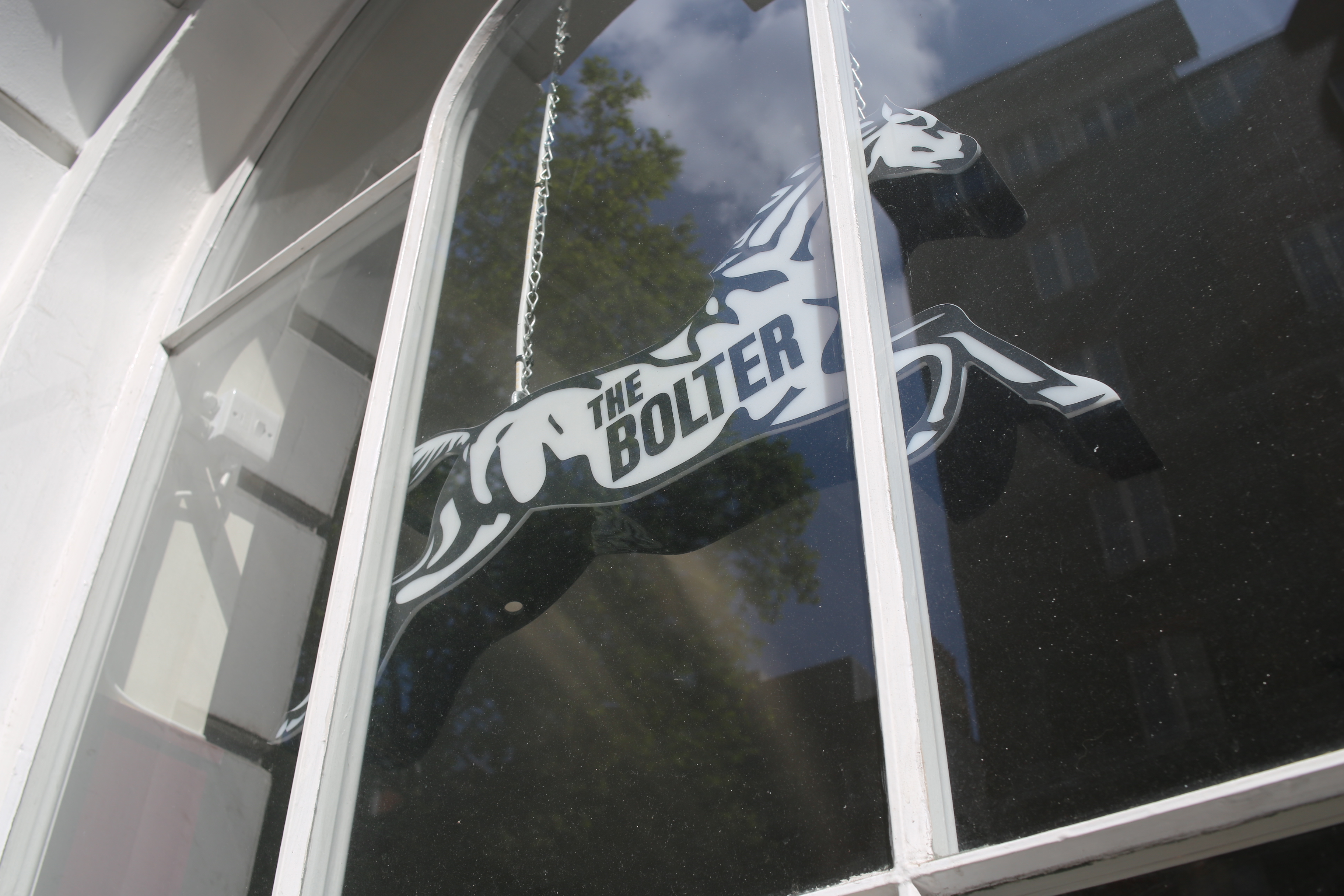 Whole Venue at The Bolter with distinctive signage, ideal for events and social gatherings.