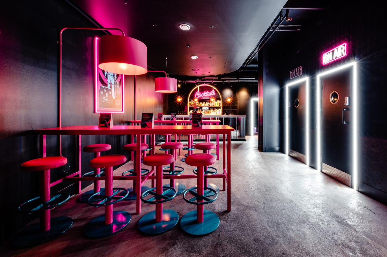 Vibrant Boom Battle Bar O2 venue for exclusive private hire events and gatherings.