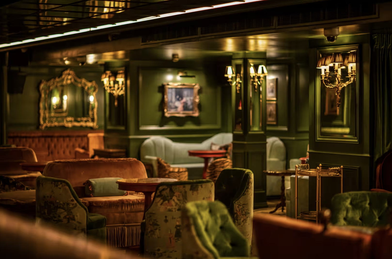 Sophisticated venue with plush seating for upscale meetings and private events.