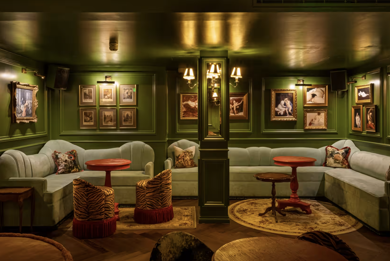 Intimate lounge venue with plush seating for networking events in Dear Darling.