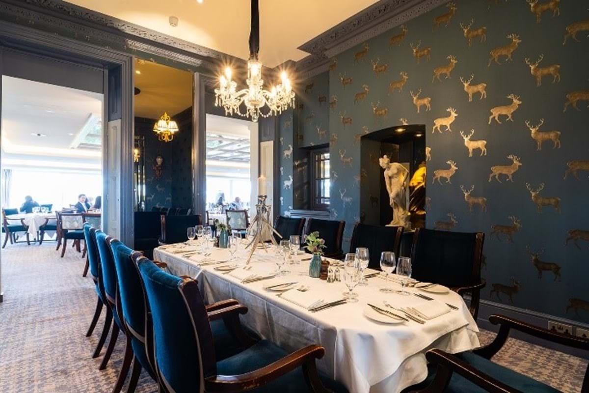 Elegant dining setup at The Alcove, perfect for intimate gatherings and corporate events.