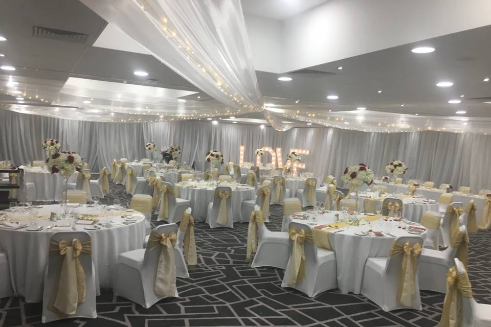 Elegant event space at Inspiration Suites, perfect for weddings and gatherings.