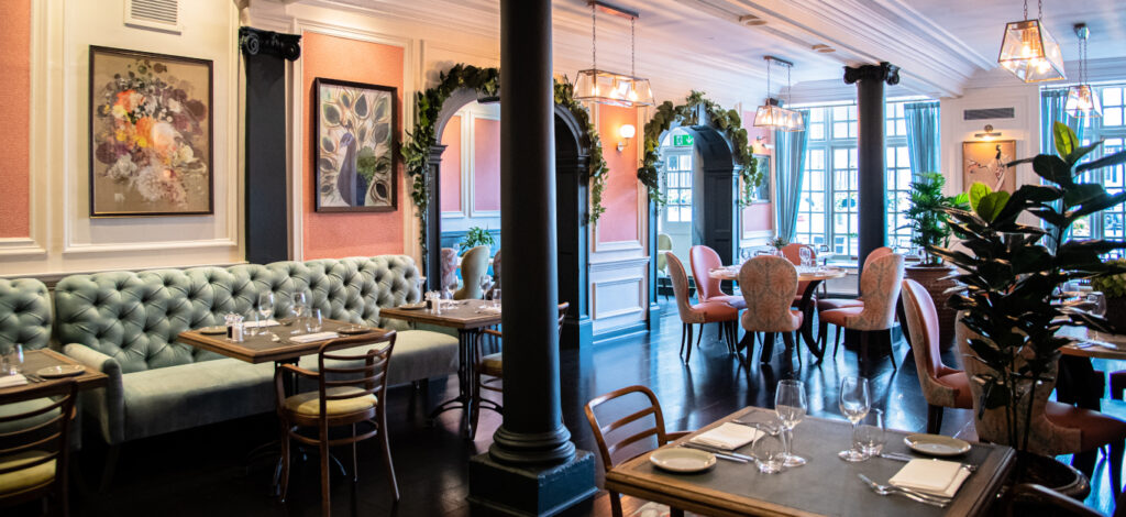 Elegant restaurant in The Castle Hotel Windsor, perfect for corporate events and intimate gatherings.