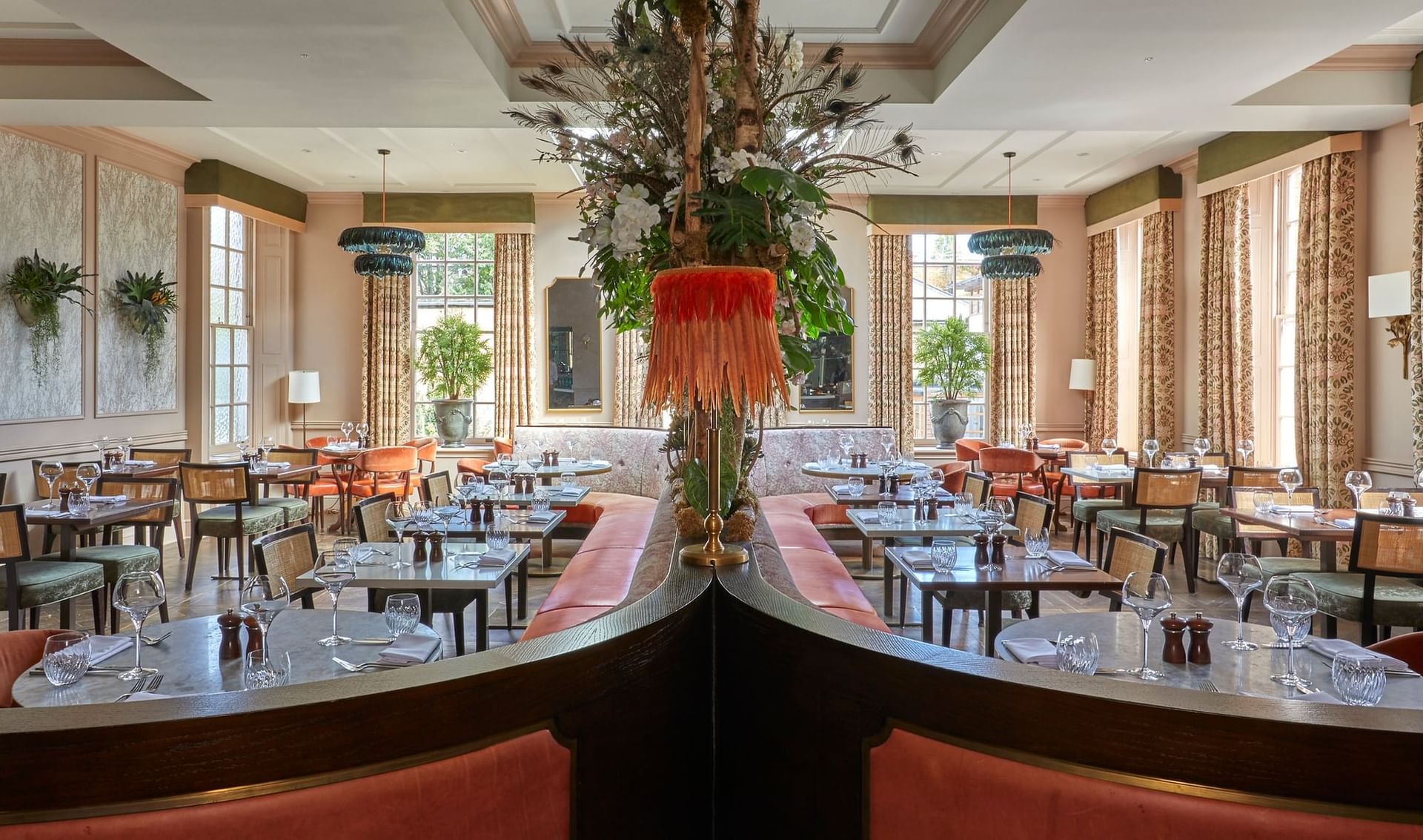 Outdoor dining terrace at Richmond Hill Hotel, ideal for intimate meetings and events.