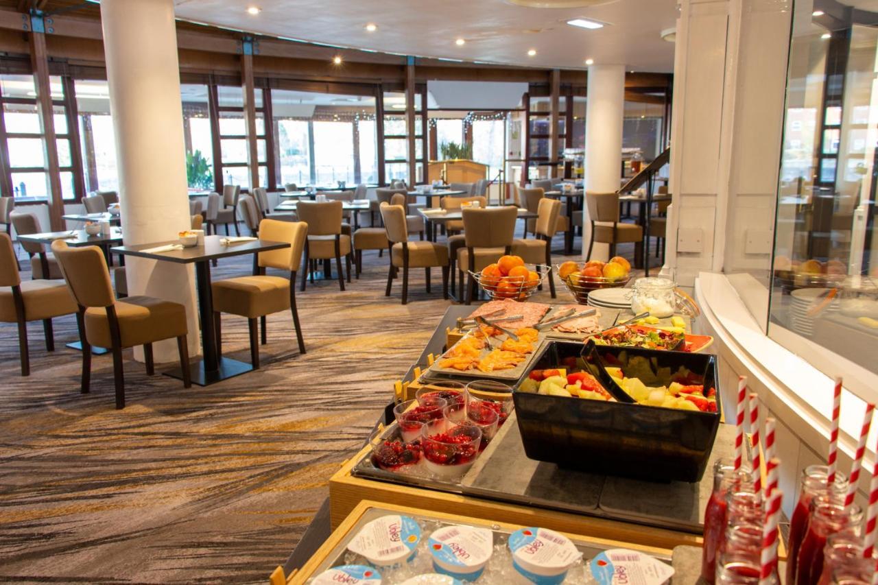 Event space at Copthorne Hotel Manchester with buffet setup, ideal for networking events.