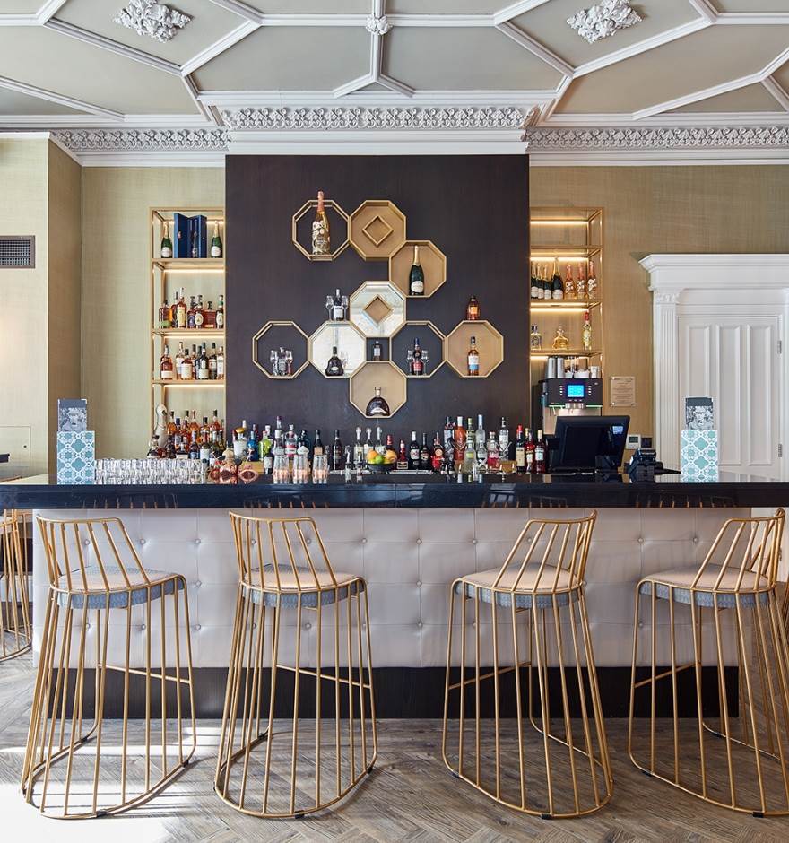 Stylish bar setup at The Stud Room, perfect for networking events and social gatherings.