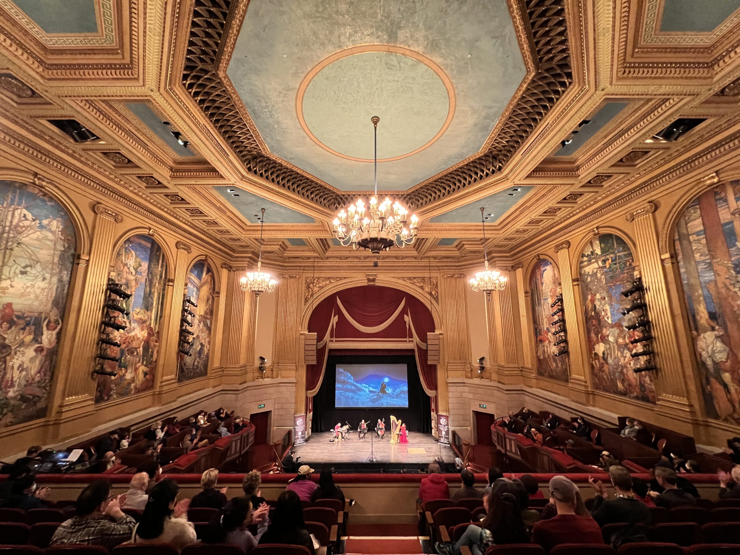 Ornate auditorium in San Francisco, ideal for gala events and performances.