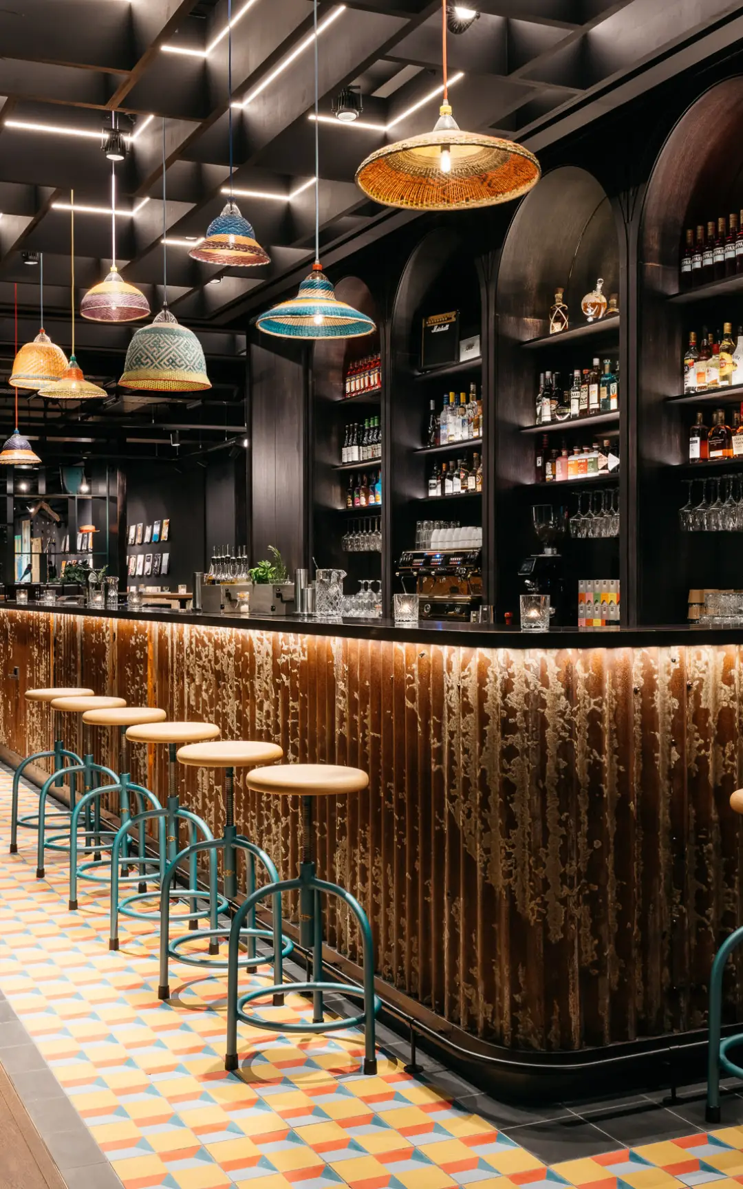 Stylish bar at Ruby Zoe Hotel, perfect for networking events and gatherings.