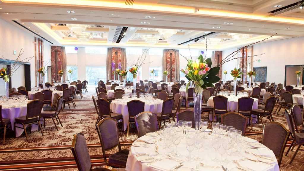 Elegant banquet hall in Royal Lancaster London, perfect for weddings and corporate events.