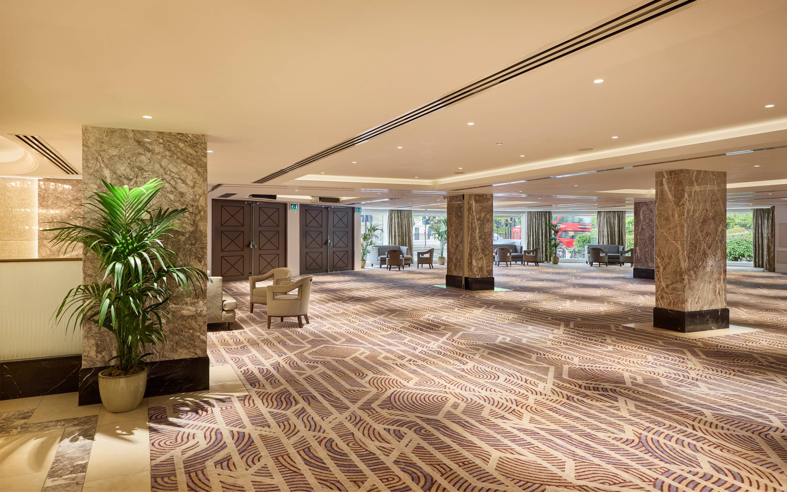 Royal Lancaster London pre-function area for corporate events and professional networking.