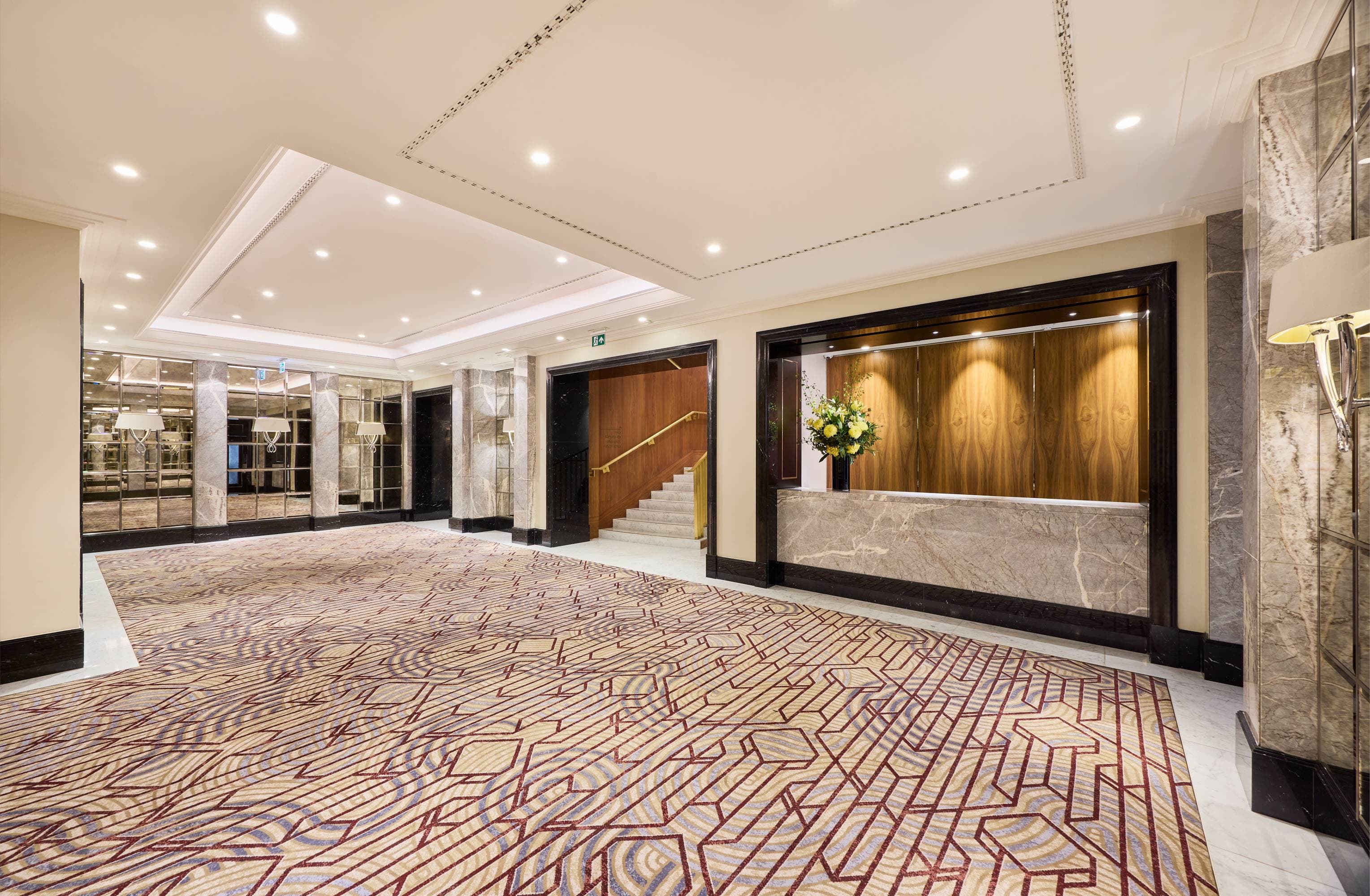 Luxury pre-function event space at Royal Lancaster London for corporate receptions and galas.