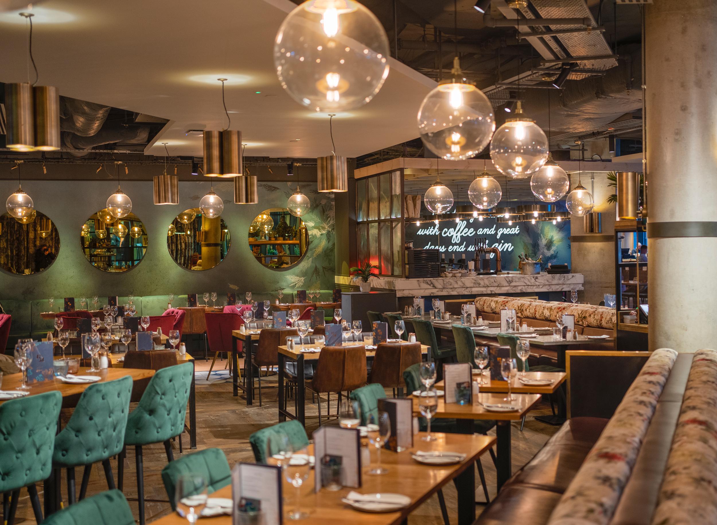 Private room in The Distillery London, stylish decor for events and gatherings.