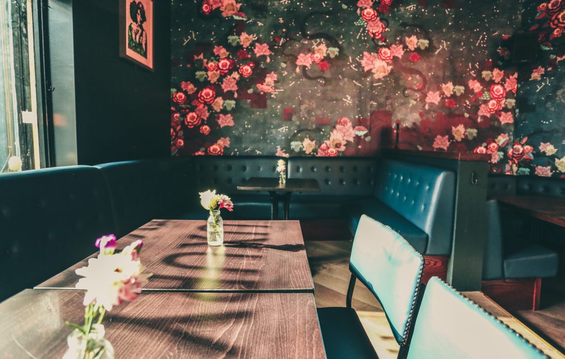 Karaoke room at Star of Bethnal Green with plush seating for intimate gatherings.
