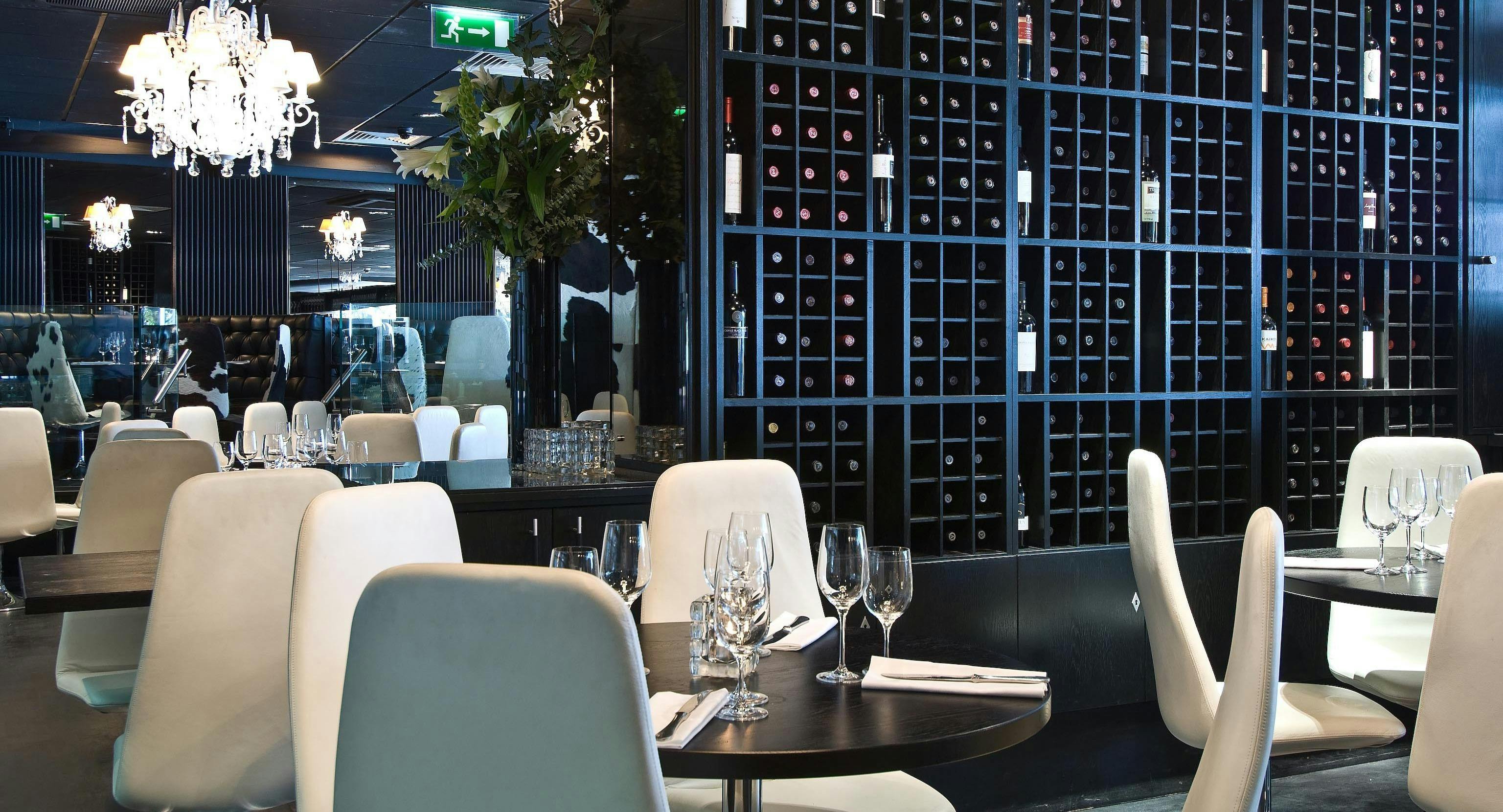 Sophisticated dining space at Gaucho Canary Wharf, ideal for upscale events and gatherings.