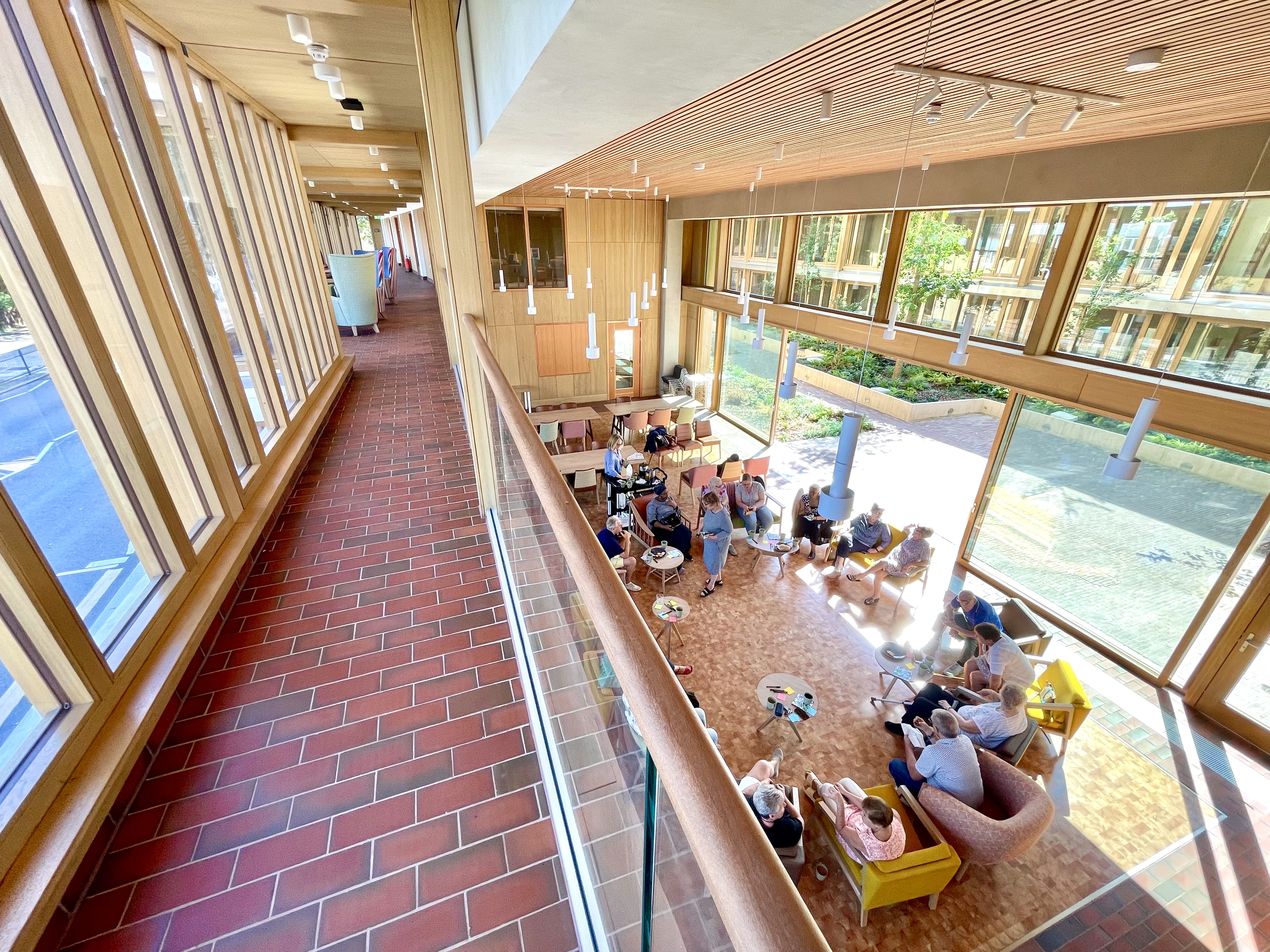 Spacious Garden Room in Appleby Blue Almshouse, perfect for meetings and networking.