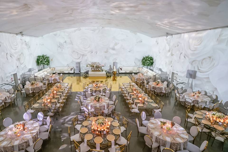 Elegant Grand Room at The Temple House, perfect for weddings and upscale events.