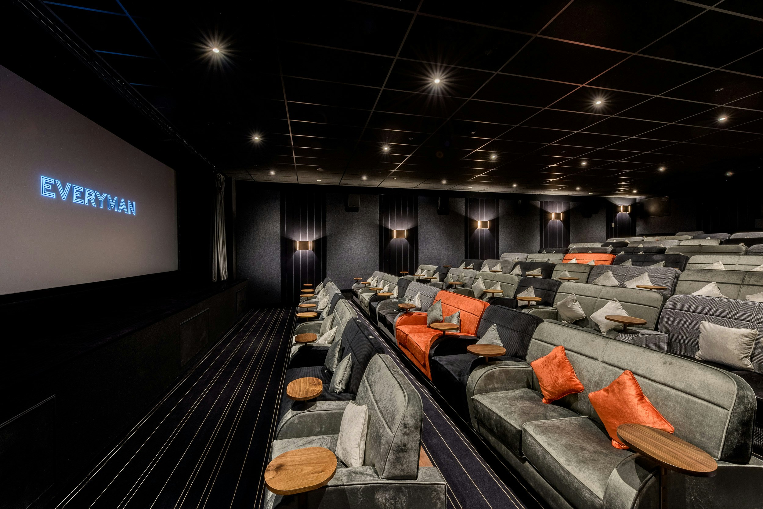 Stylish cinema venue in Everyman Canary Wharf for private screenings and corporate events.