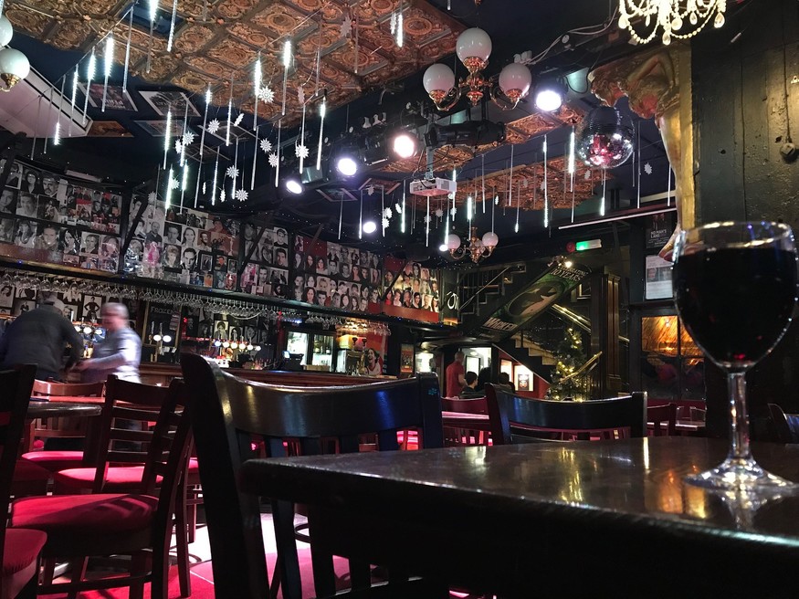 Main Performance Space at Phoenix Arts Club, vibrant venue for events and gatherings.