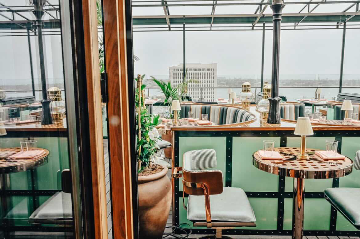 Stylish rooftop venue at Seneca Trattoria, ideal for upscale events and gatherings.