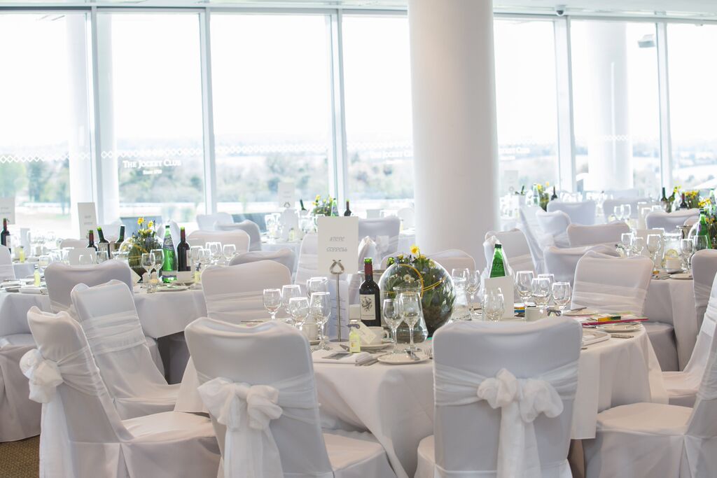 Elegant event space at Epsom Downs Racecourse, perfect for weddings and corporate events.