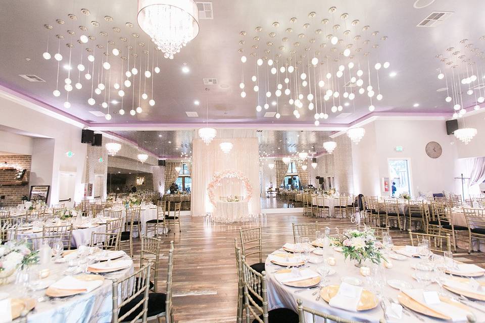 Elegant banquet hall in Casa Bella, Sunol, ideal for weddings and upscale gatherings.