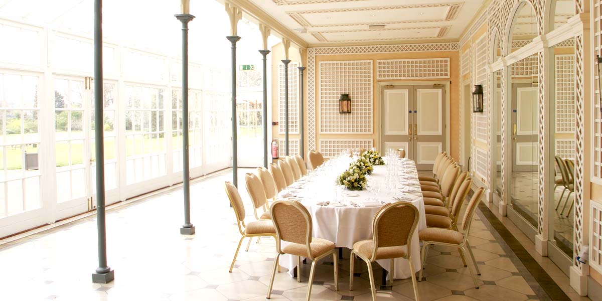 Private event at Hurlingham Yacht Club with elegant table and natural light.