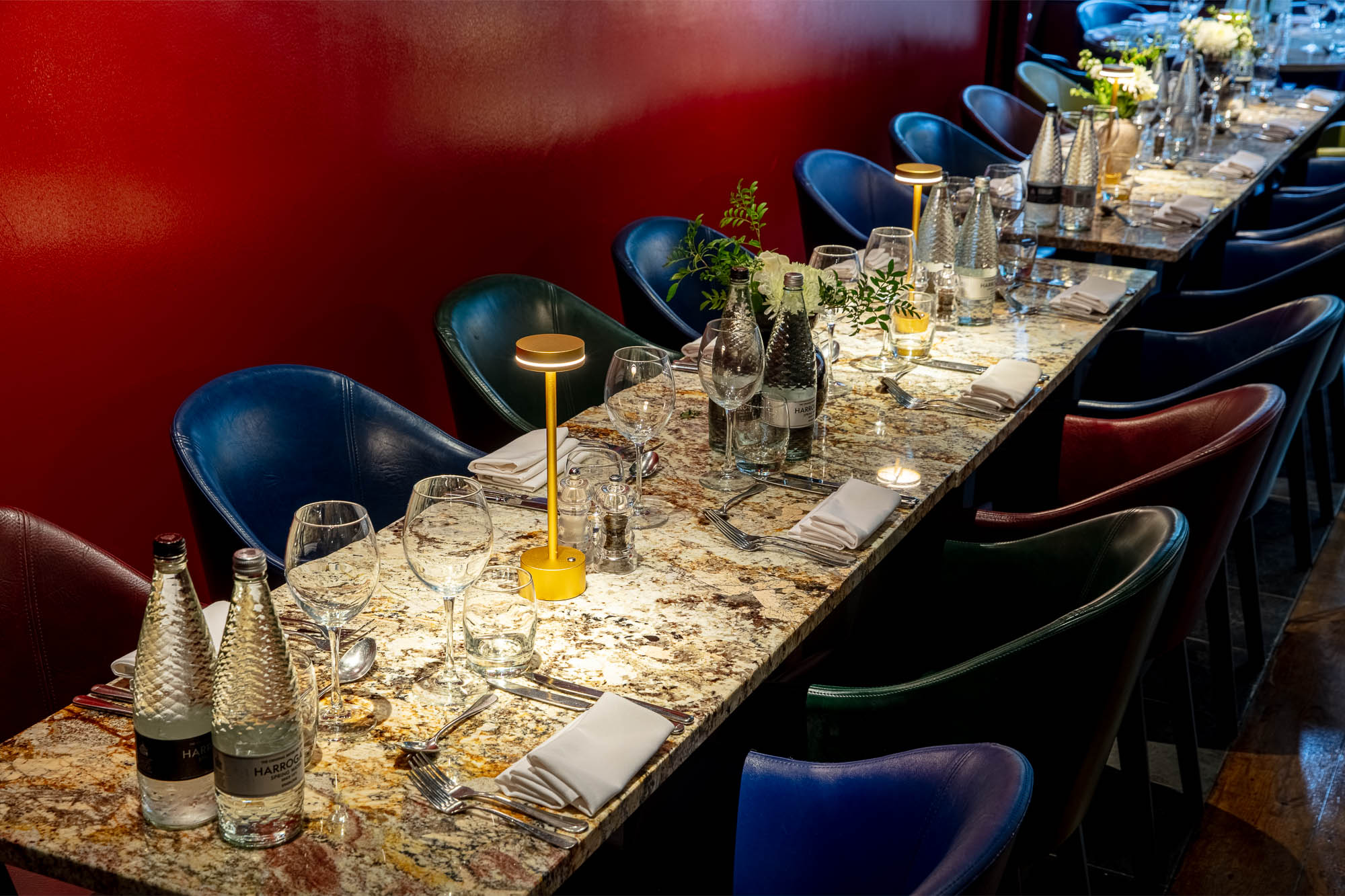 Regent Room dining table at Smith's Bar & Grill, perfect for corporate dinners and events.