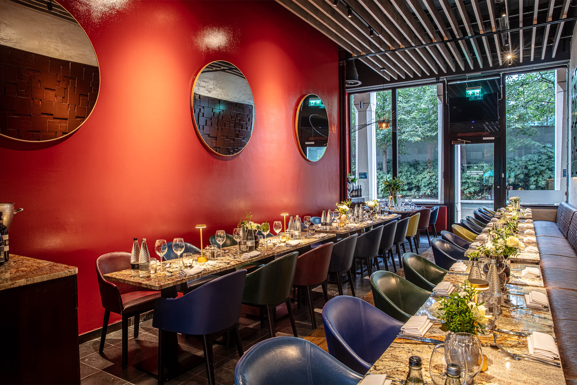 Regent Room at Smith's Bar & Grill, elegant dining space for corporate events and gatherings.