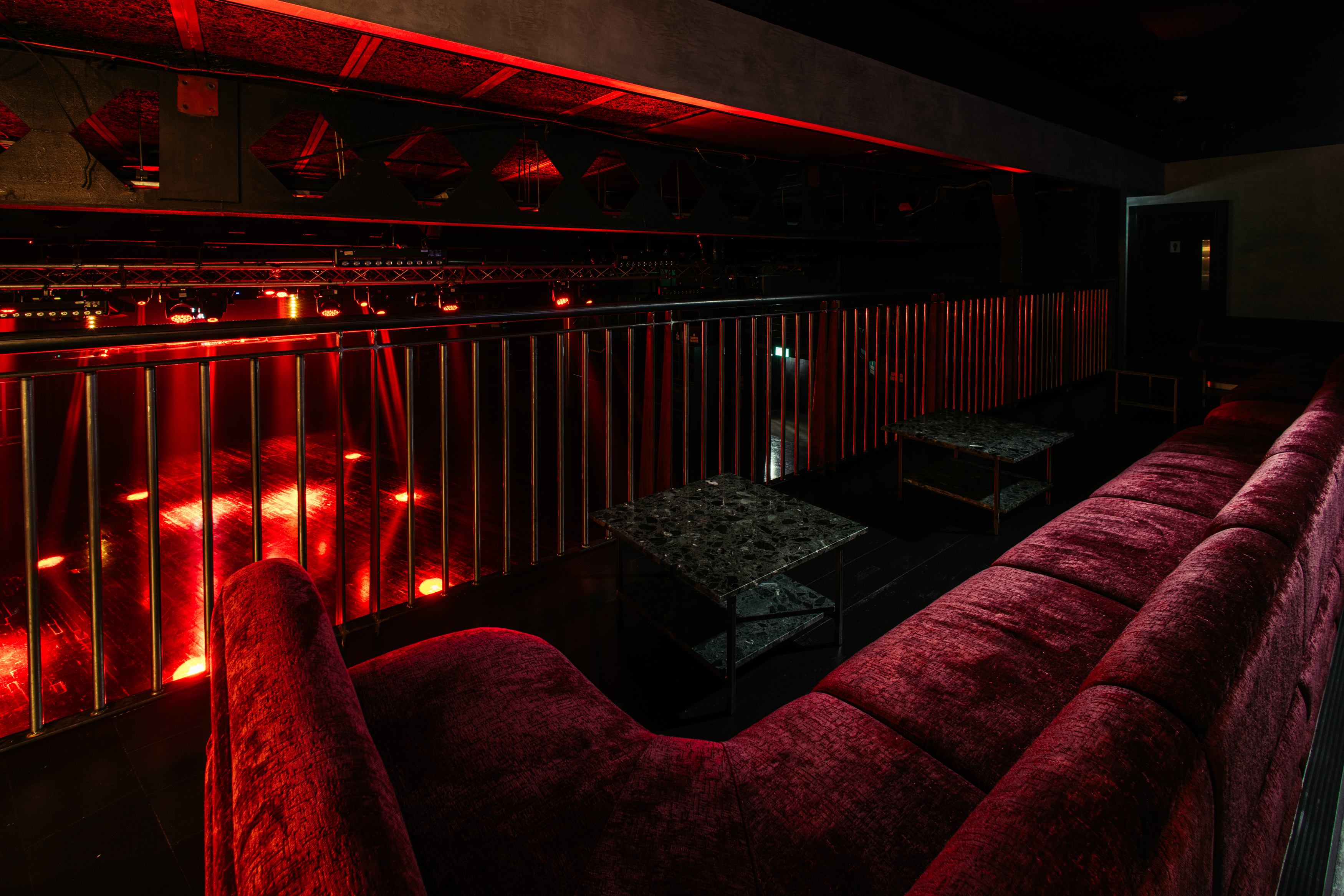 Ministry of Sound Lounge, red VIP bar, corporate event