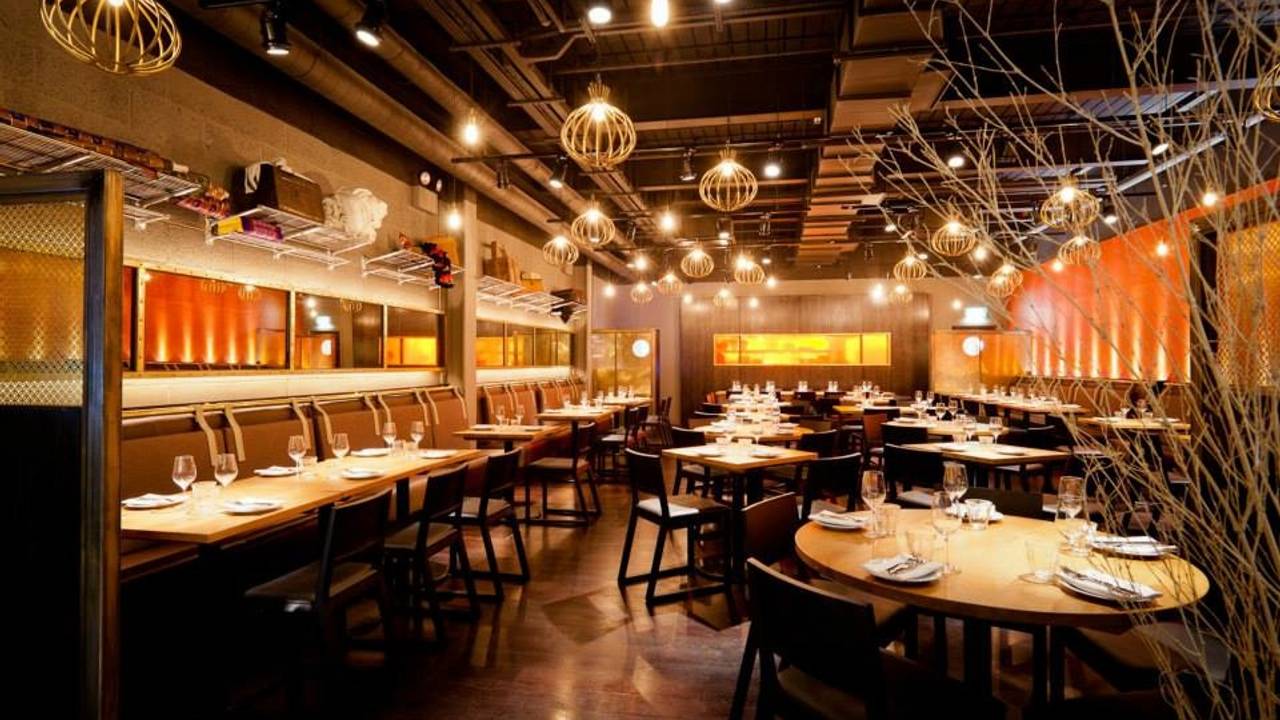 Stylish dining room at Roti Chai, ideal for intimate gatherings and corporate events.