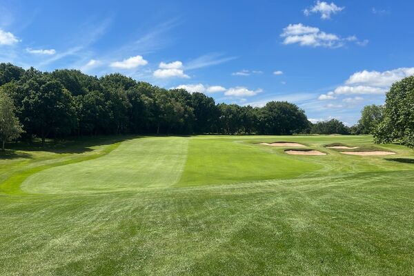 Function room at Harborne Golf Club, lush fairways for corporate events and team-building.